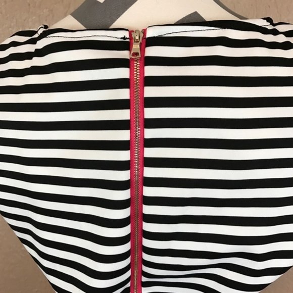 Sleeveless Floral and Stripe Dress - Picture 4 of 4